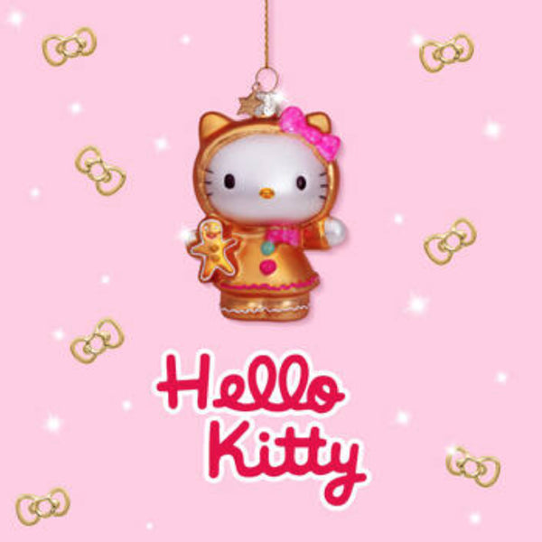 Ornament Glass Hello Kitty Gingerbread 玻璃聖誕掛飾 Vondels