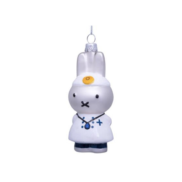 Ornament Glass Nijntje Miffy Doctor 玻璃聖誕掛飾 Vondels