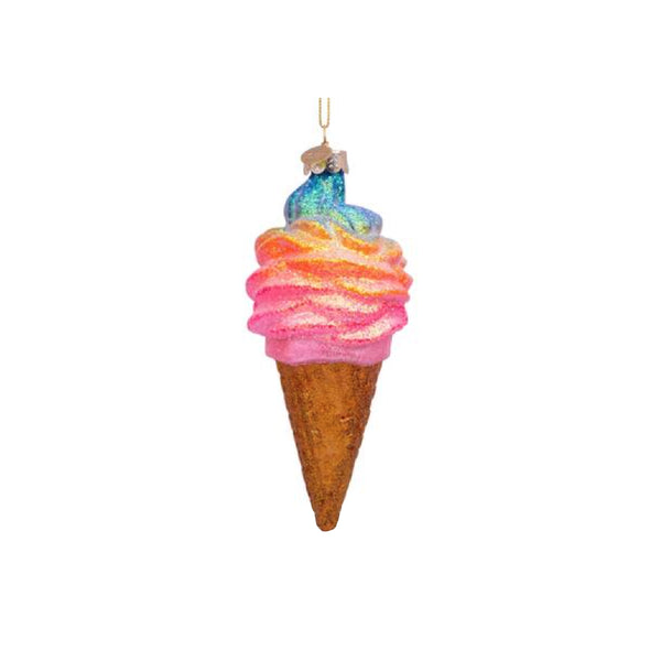 Rainbow Icecream Ornament Glass 玻璃聖誕掛飾