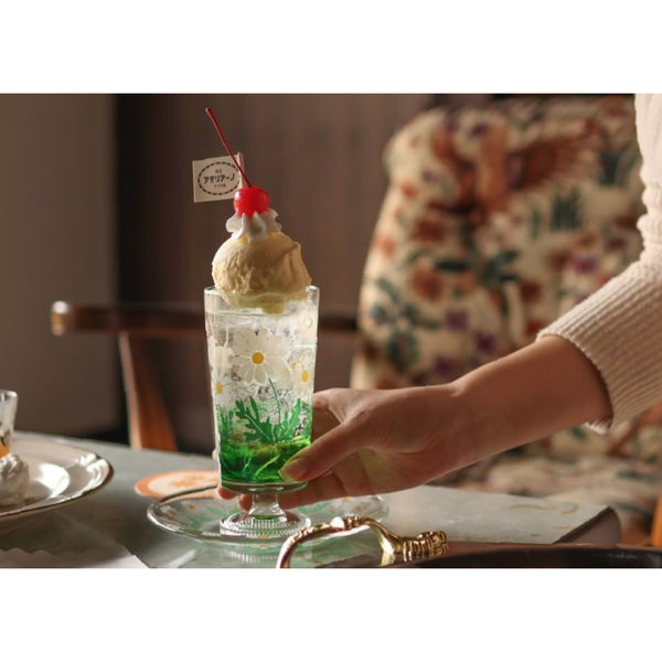 Retro Tumbler with Stem - Cosmos 小白花復古高腳杯 ADERIA