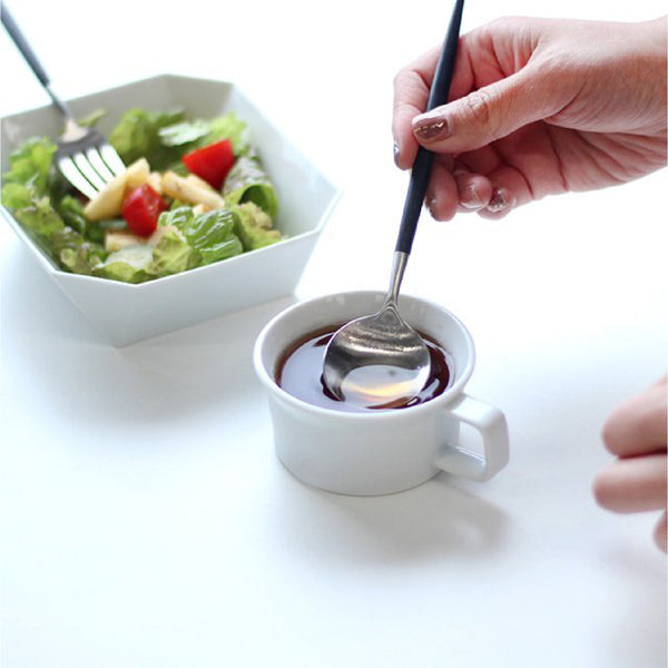 TY Tea Cup Handle White 有田燒茶杯 1616 / arita japan
