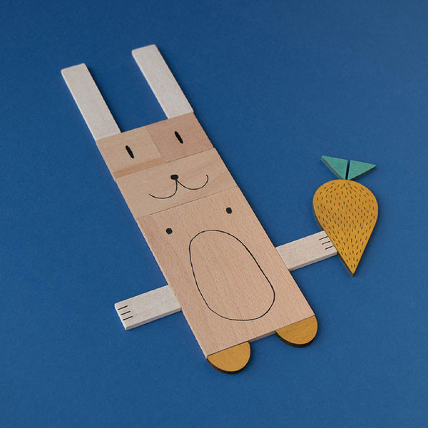 The Fox and The Mouse 小孩學習積木玩具 Londji